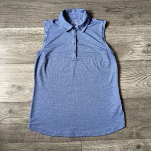 Walter‎ Hagen Women's Golf Performance 11 Blue Sleeveless Golf Polo - Size Small